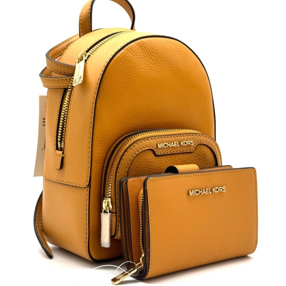 Michael Kors Jaycee Extra-Small Signature Logo Backpack & Matching Bifold Wallet